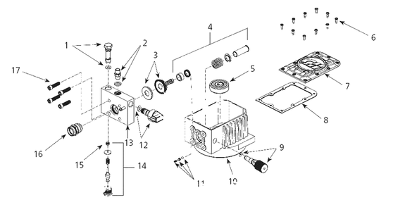 Paint-Sprayer Parts Diagram and Parts List for PS260E  Campbell Hausfeld Paint Sprayer